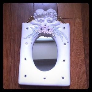 2 Cherubs mirror/frame